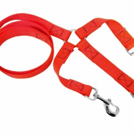 LAISSE POLYPROPYLENE EN 120 + TRIPLEUR ORANGE