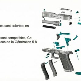 Pistolet GLOCK 45 Gen6 FS cal.9×19