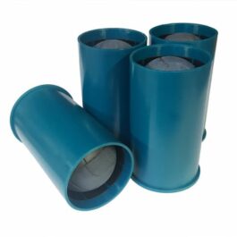 Balle caoutchouc souple – Douille plastique – Boite de 4