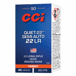 CCI C/22LR Quiet-22 Semi Auto 45 grains – Boite de 50