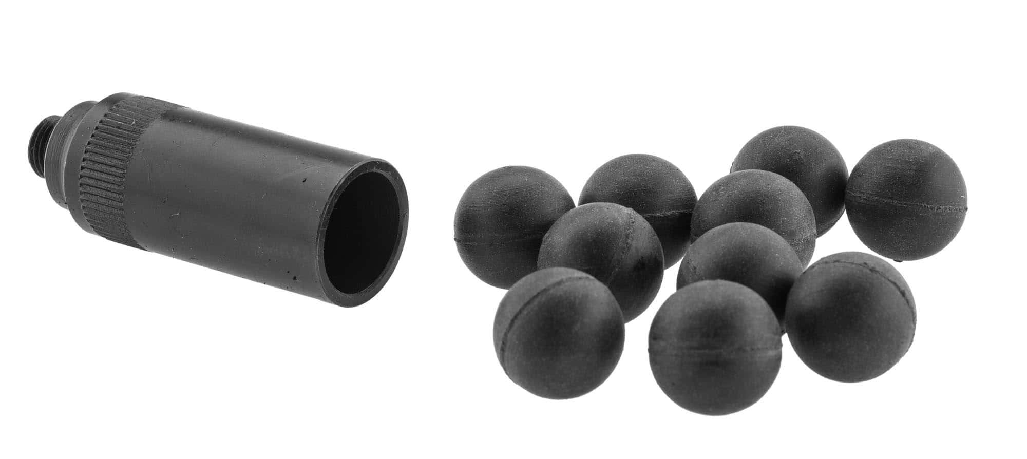 SAPL Adaptateur pour armes d'alarme + 10 projectiles Self Gomm calibre 18 mm – Image 4