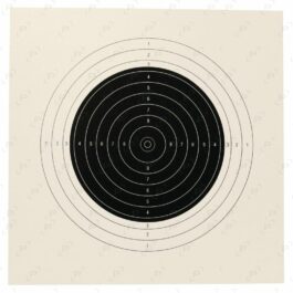 Cible cartonnée COURT C50 MATCH 20×20 cm pour carabine à 50 m