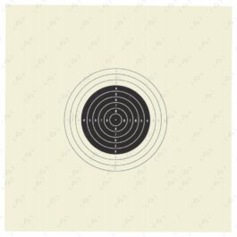 Cible cartonnée COURT C17 ISSF 17×17 cm