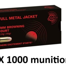 Munitions Geco 9 mm Browning Court .380 Auto / 1000
