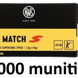 RWS Rifle Match Supersonic cal.22lr Professionnal Line /1000