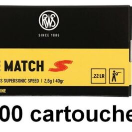RWS Rifle Match Supersonic cal.22lr Professionnal Line /500
