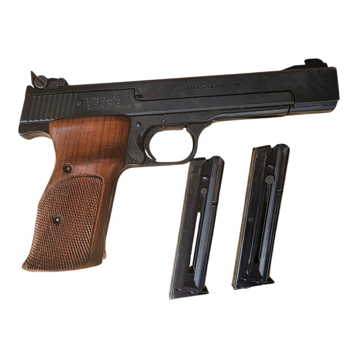 PISTOLET SMITH & WESSON MODELE 41 CALIBRE 22LR MALLETTE 2 CHARGEURS - OCCASION – Image 4