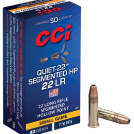 CCI 22LR Quiet-22 Segmented HP 40 grains – Boite de 1000 cartouches