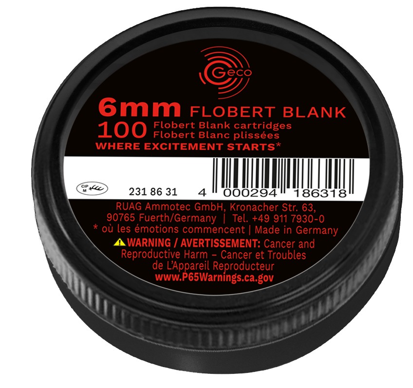 GECO 6mm FLOBERT à BLANC par 100