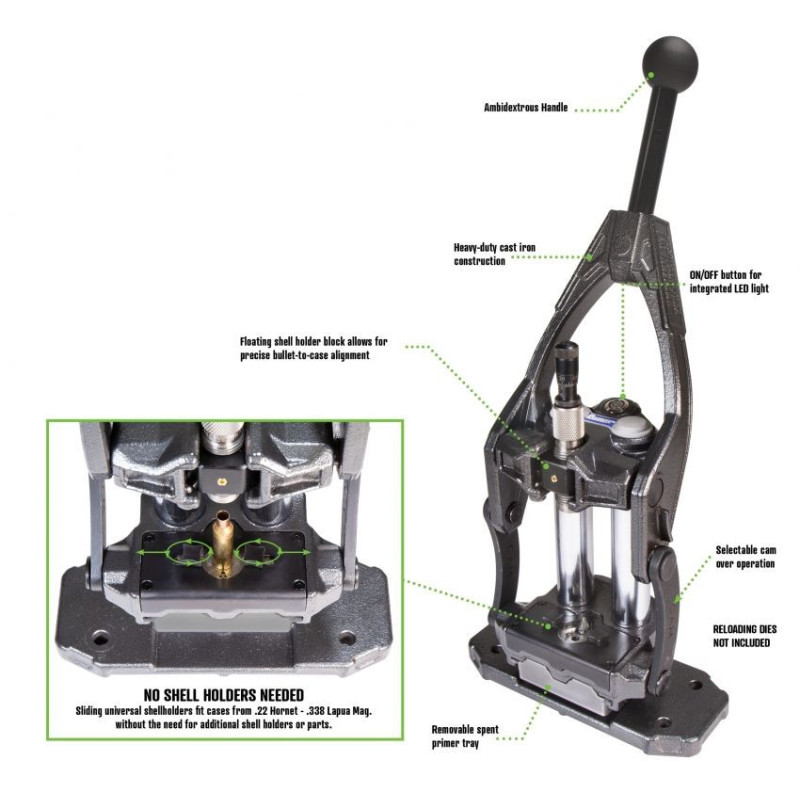 Frankford Arsenal Presse de rechargement coaxiale M-Press – Image 2