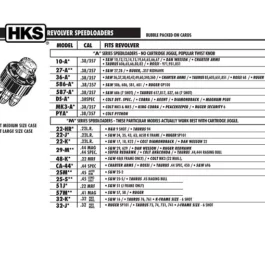 HKS 587-A Pour S&W 686 .357 MAG, 7 coups 587-A FITS .357 MAG S&W 686, 7-SHOT