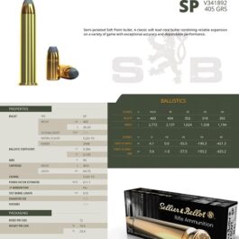 Selliot & Bellot cal.45-70 Gvt SP 405 grains – 26.25 grammes /20
