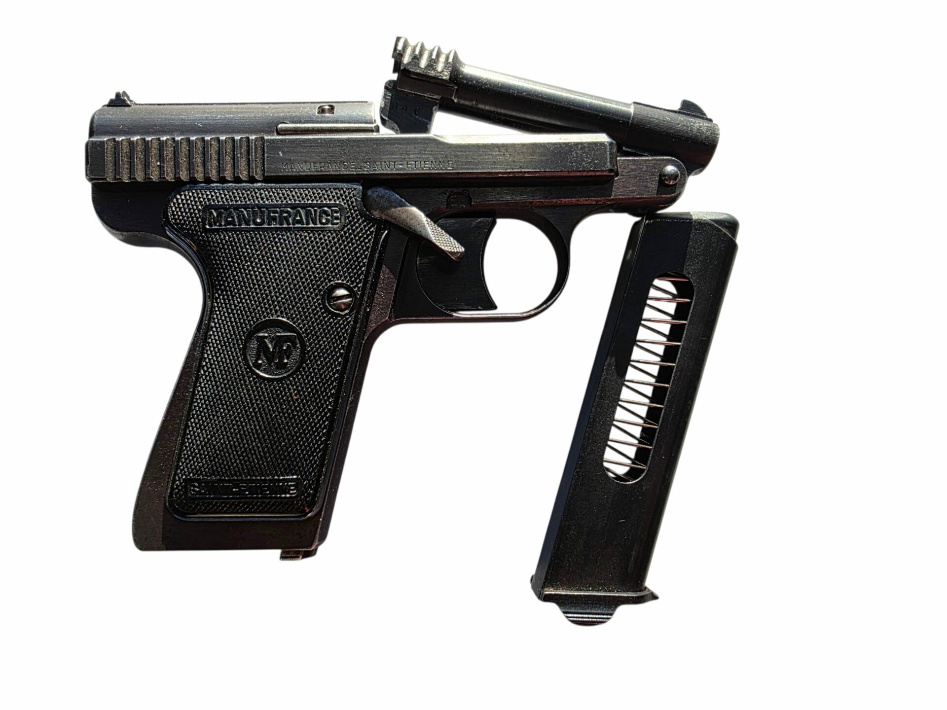 Pistolet Manufrance LEFRANCAIS calibre 7,65 Browning Occasion – Image 3