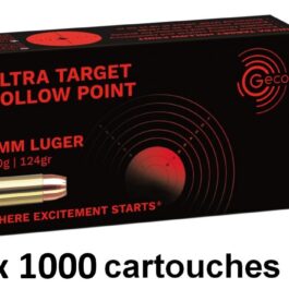 Munitions GECO cal.9mm PARA JHP Ultra Target Hollow Point 124 Gr x 1000