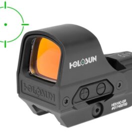 Holosun Reflex Elite 510C – Réticule : Vert – Bouton +/- et Panneau solaire – Montage QD