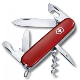 VICTORINOX SPARTAN ROUGE – Couteau de poche polyvalent 12 fonctions