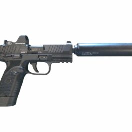 Pack complet Pistolet FN HERSTAL 502 Tactical Noir cal.22Lr + Point rouge + silencieux