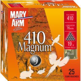 MARY ARM 410 MAGNUM 36/16/76 – Bourre Réversible – 19g – Plomb Durci N°7.5