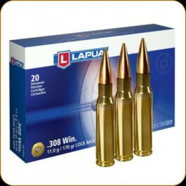 Cartouches Lapua 308 Win 170 gr / 11 g  x 20  FMJBT D46