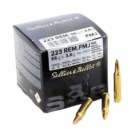 SELLIER & BELLOT CARTOUCHES SB 223 REM FMJ VRAC x100 55GR 3.6g