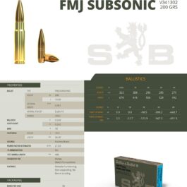 SELLIER & BELLOT CARTOUCHES SB 300 AAC BLACKOUT FMJ 200/13G SUBSO