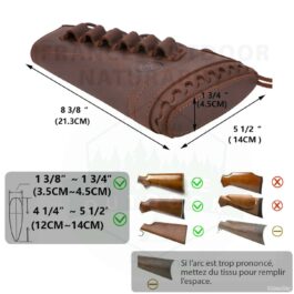 COUVRE CROSSE WAYNE’S DOG CALIBRE 12 -CUIR  MARRON – DROITIER