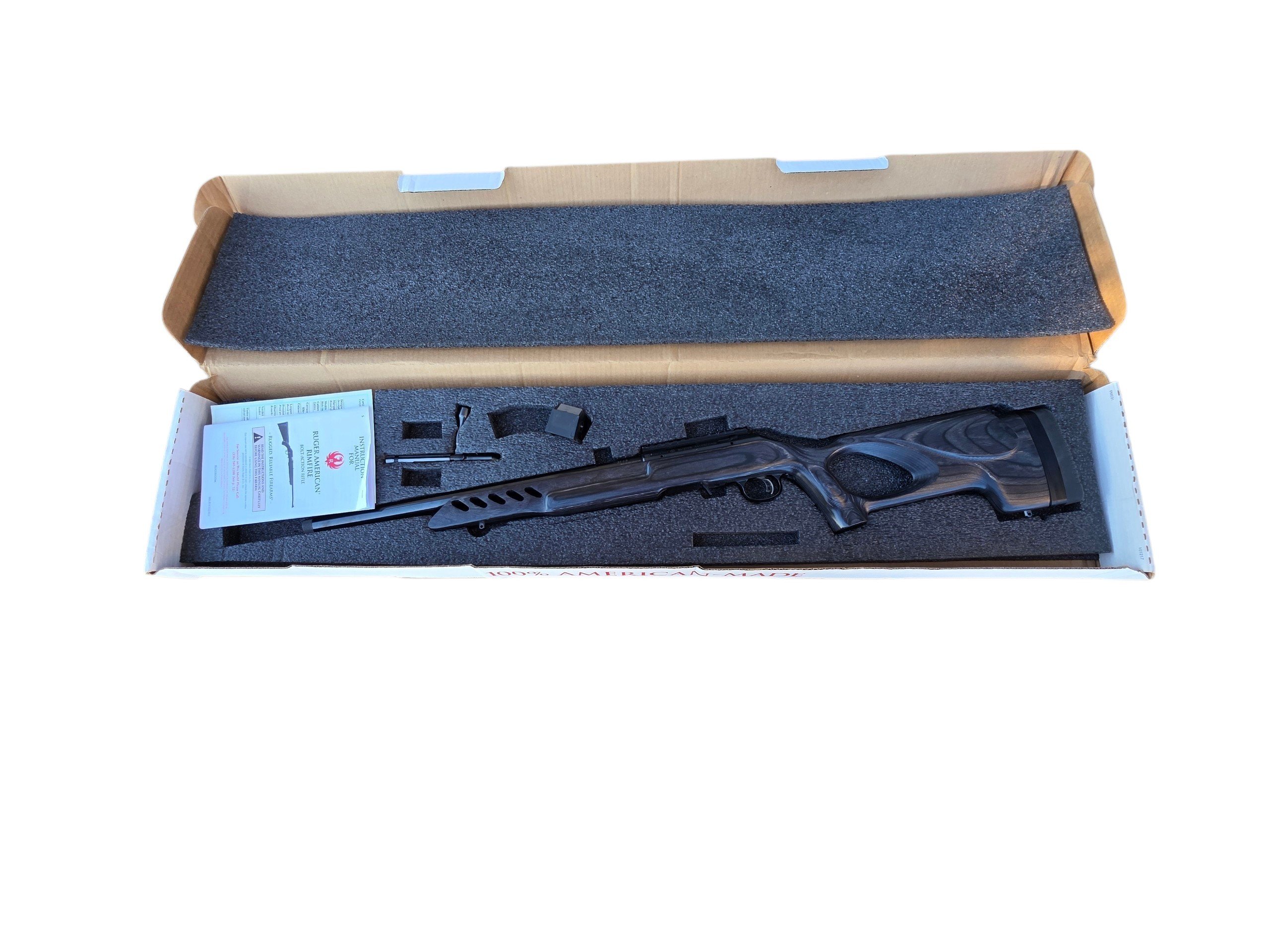 CARABINE RUGER AMERICAN RIMFIRE 22 LR 18." LAMEL NOIR TROU DE POUCE Occasion – Image 2